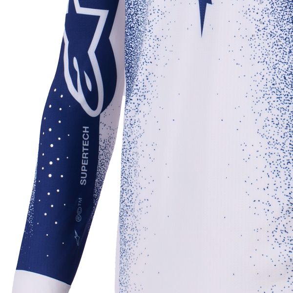 Alpinestars Supertech Scenz Jersey Light Gray Dark Blue