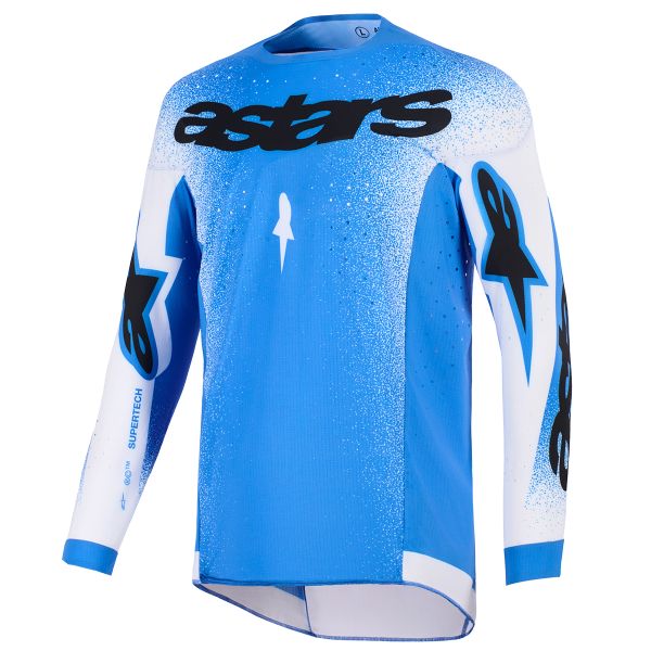 Maillot Cross Alpinestars Supertech Scenz Jersey Ucla Blue White