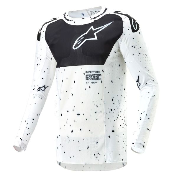Maillot Cross Alpinestars Supertech Spek White Black