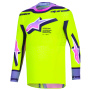 Maillot Cross Alpinestars Supertech Vista Jersey Yellow Purple Black