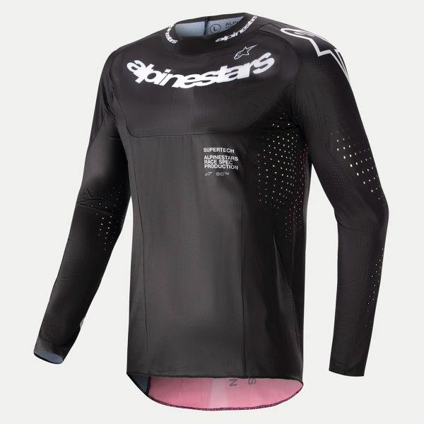 Maillot Cross Alpinestars Supertech Ward Black Red Berry Maillot Cross Alpinestars Supertech Ward Black Red Berry