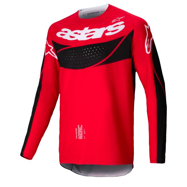 Maillot Cross Alpinestars Techstar Dreem Bright Red Black Maillot Cross Alpinestars Techstar Dreem Bright Red Black