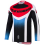 Maillot Cross Alpinestars Techstar Knif Jersey Black White Red