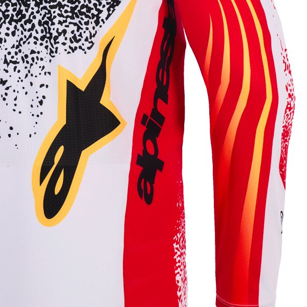 Alpinestars Techstar Nomur Jersey Light Gray Red Black