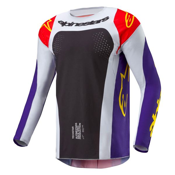 Maillot Cross Alpinestars Techstar Ocuri Hot Orange Purple Black