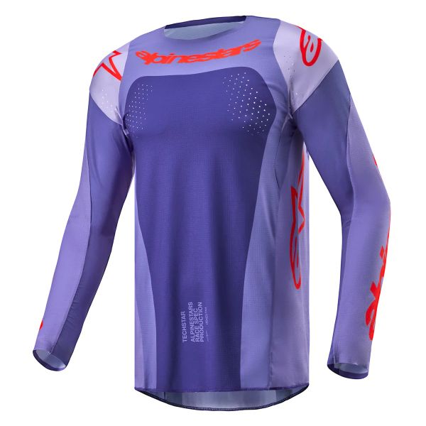 Maillot Cross Alpinestars Techstar Ocuri Purple Hot Orange