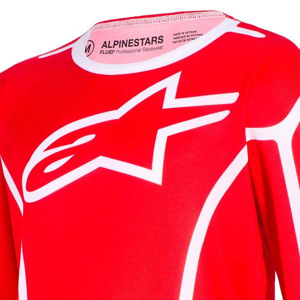 Alpinestars Youth Fluid Apex Jersey Red White