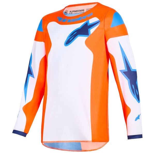 Maillot Cross Alpinestars Youth Fluid Grid Jersey Orange Ucla Blue