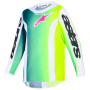Maillot Cross Alpinestars Youth Fluid Portl Jersey Green White Black