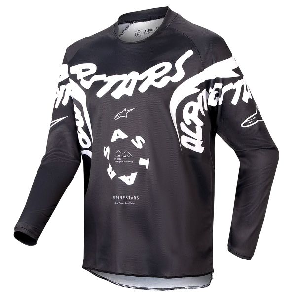 Maillot Cross Alpinestars Youth Racer Hana Black White