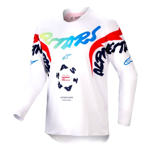Maillot Cross Alpinestars Youth Racer Hana White Multicolor