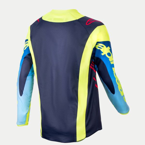 Alpinestars Youth Racer Hoen Yellow Fluo Blue Night Navy