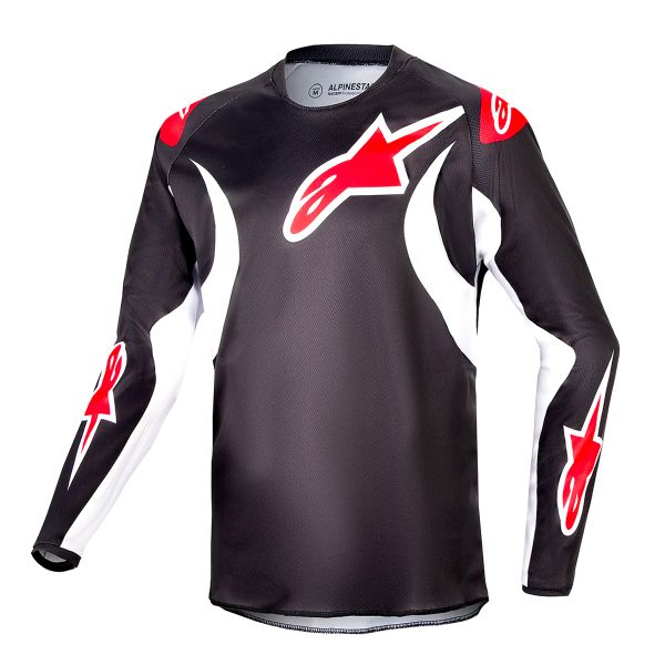 Maillot Cross Alpinestars Youth Racer Lucent Black White