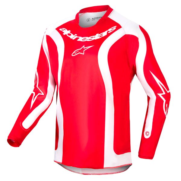 Maillot Cross Alpinestars Youth Racer Lurv Mars Red White
