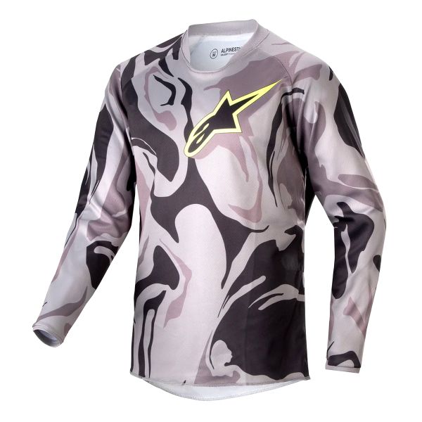 Maillot Cross Alpinestars Youth Racer Tactical Cast Grey Camo Magnet