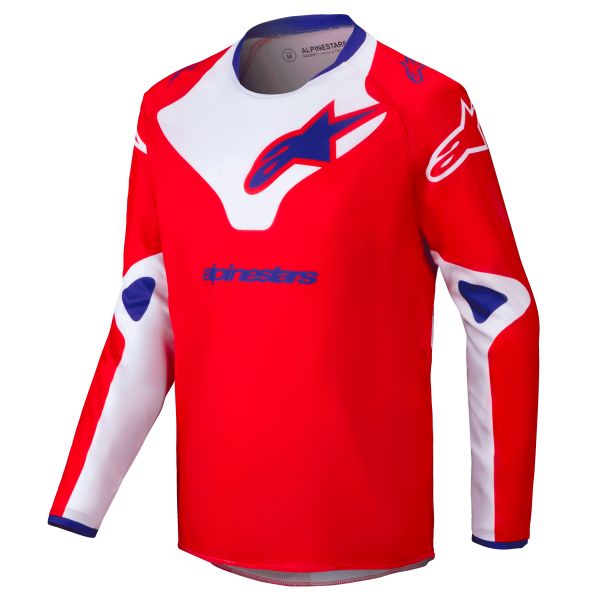 Maillot Cross Alpinestars Youth Racer Veil Bright Red White Maillot Cross Alpinestars Youth Racer Veil Bright Red White