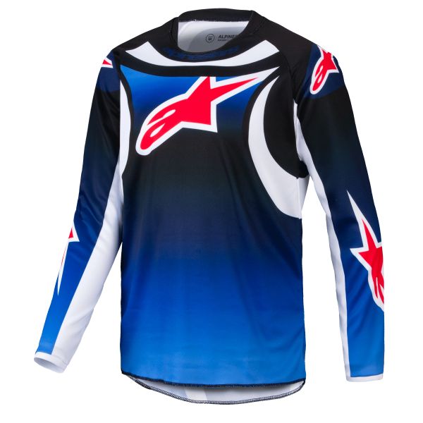 Maillot Cross Alpinestars Youth Racer Wurx Blue Black Maillot Cross Alpinestars Youth Racer Wurx Blue Black