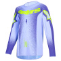 Maillot Cross Alpinestars Youth Supertech Scenz Jersey Purple Yellow Fluo
