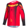 Maillot Cross Alpinestars Youth Supertech Scenz Jersey Red Black Yellow