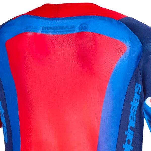 Alpinestars Youth Supertech Vista Jersey Dark Navy Hot Coral Cobalt