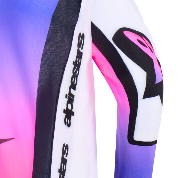 Alpinestars Youth Supertech Vista Jersey White Purple Black