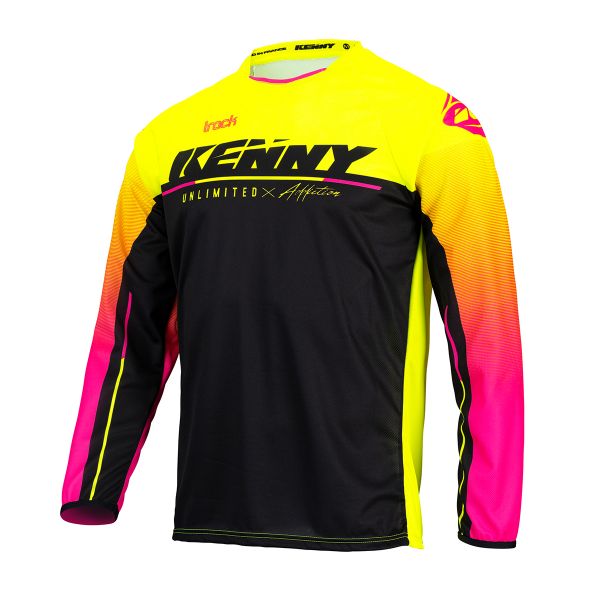 Maillot Cross Kenny Track Focus Kid Neon Yellow Jersey Maillot Cross Kenny Track Focus Kid Neon Yellow Jersey