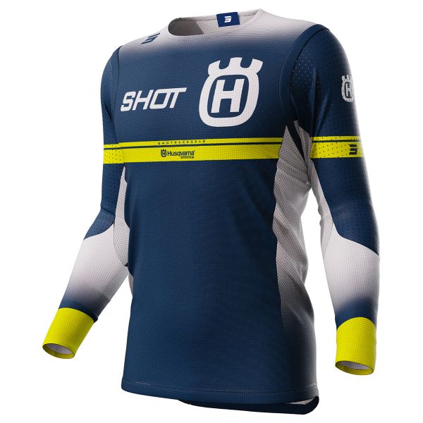 Maillot Cross SHOT Aerolite Husqvarna Limited Edition 2024 Blue