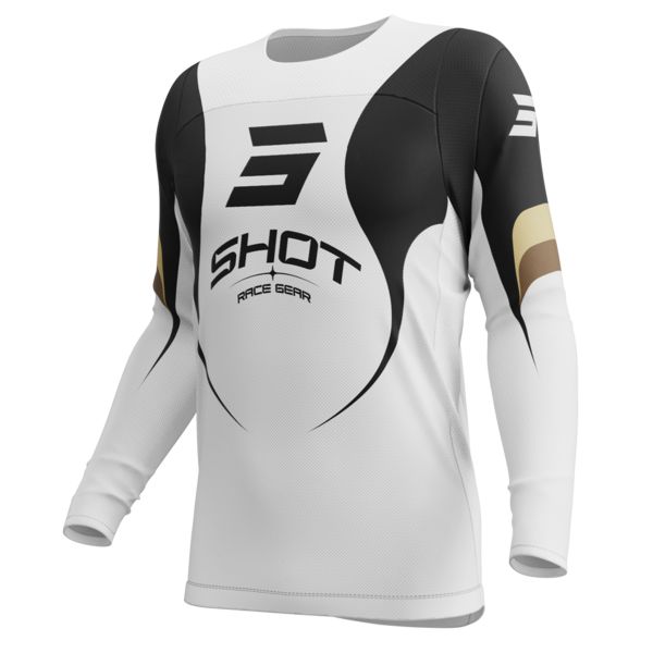 Maillot Cross SHOT Contact Manta White