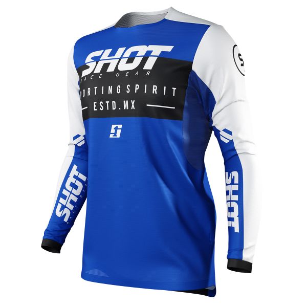 Maillot Cross SHOT Contact Spirit Blue Maillot Cross SHOT Contact Spirit Blue