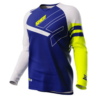 Maillot Cross SHOT Draw Rush Blue Enfant Maillot Cross SHOT Draw Rush Blue Enfant