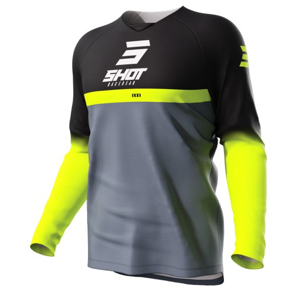 Maillot Cross SHOT Draw Reflex Kid Black