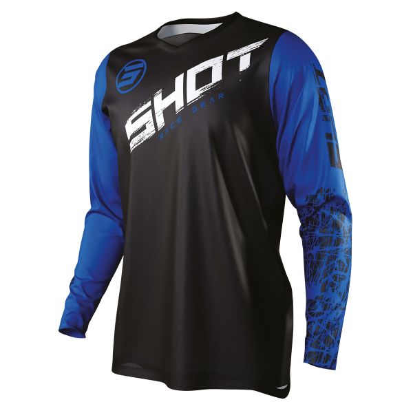 Maillot Cross SHOT Devo Slam Blue Enfant Maillot Cross SHOT Devo Slam Blue Enfant