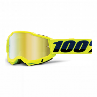 Masque Cross 100% Accuri 2 Yellow - Iridium Or Masque Cross 100% Accuri 2 Yellow - Iridium Or