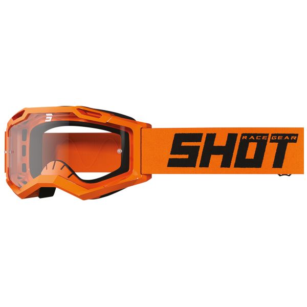 Masque Cross SHOT Rocket Kid 2.0 Solid Neon Orange Glossy