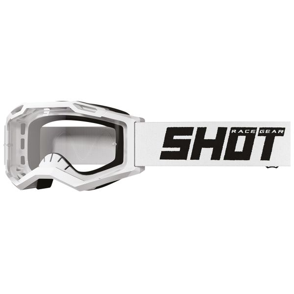 Masque Cross SHOT Rocket Kid 2.0 Solid White Glossy