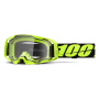 Masque Cross 100% Armatic Jaune Fluo - Ecran Clair