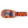 Masque Cross 100% Armatic Orange Fluo - Ecran Clair