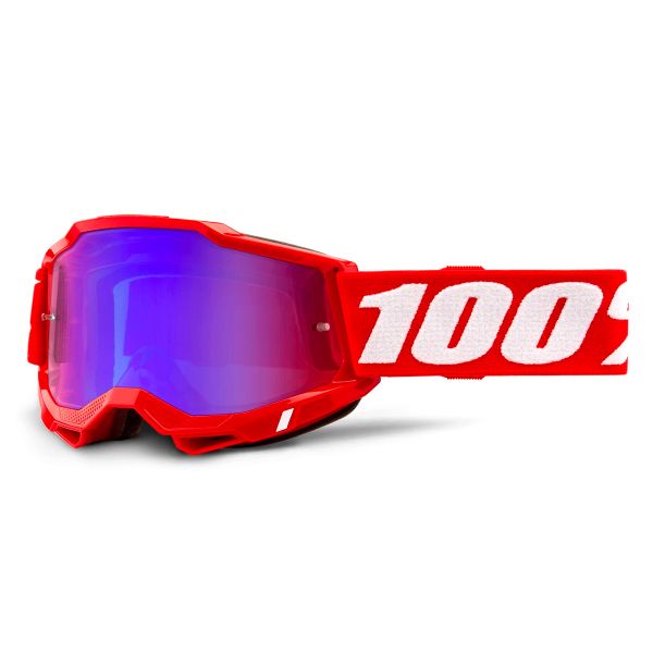 Masque Cross 100% Accuri 2 Red - Iridium Rouge Bleu