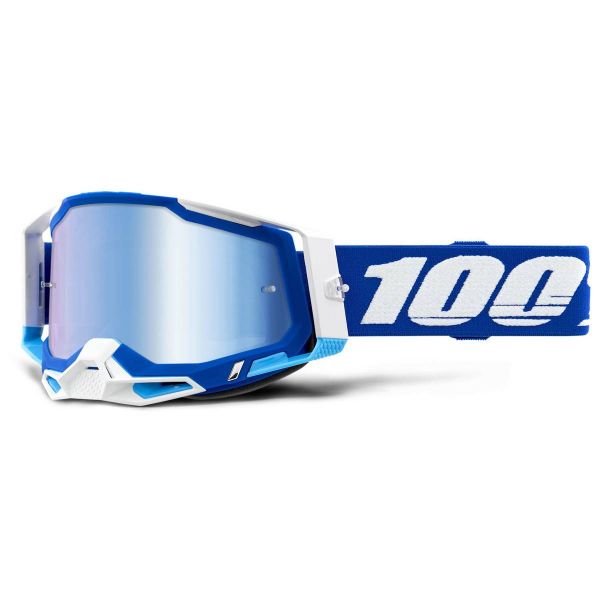 Masque Cross 100% Racecraft 2 Blue - Iridium Bleu