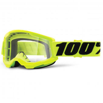 Masque Cross 100% Strata 2 Yellow Enfant Masque Cross 100% Strata 2 Yellow Enfant