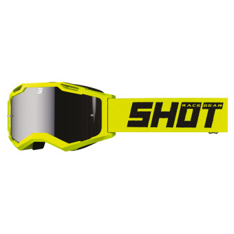 Masque Cross SHOT Assault 2.0 Neon Yellow - Silver Iridium Masque Cross SHOT Assault 2.0 Neon Yellow - Silver Iridium