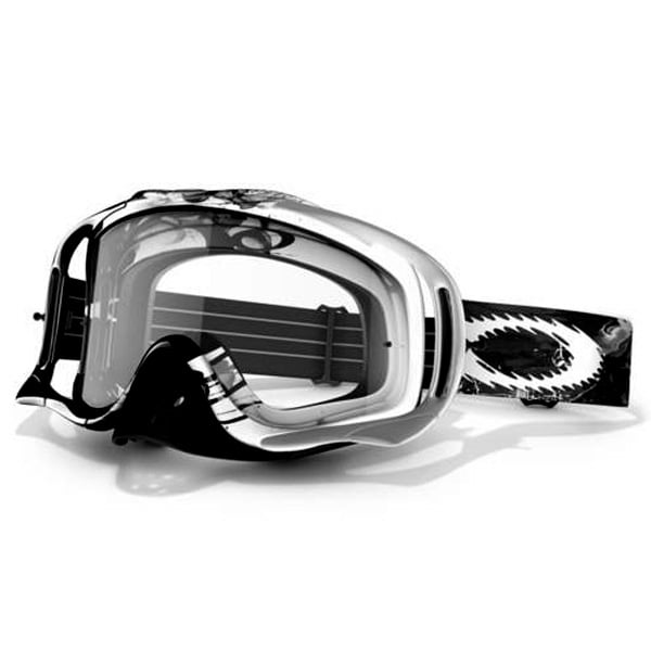 Masque Cross Oakley Crowbar MX Red Storm Black - White