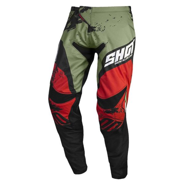 Pantalon Cross SHOT Contact Shadow Kaki Red Pant