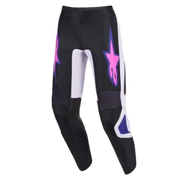 Pantalon Cross Alpinestars Fluid Grid Pants Black Light Gray Purple