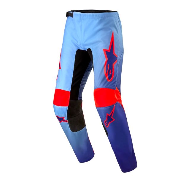 Pantalon Cross Alpinestars Fluid Lucent Blue Ram Hot Orange Pant