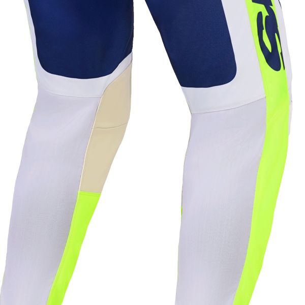 Alpinestars Racer Air Riway Pants Light Gray Yellow Fluo Blue