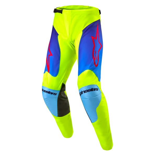 Pantalon Cross Alpinestars Racer Hoen Yellow Fluo Blue Night Navy Pant