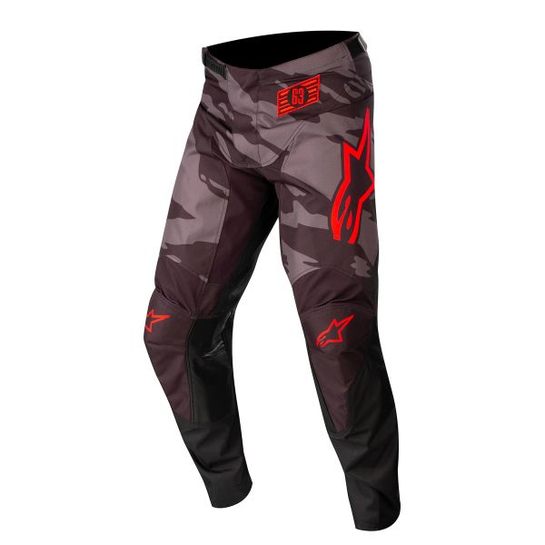 Pantalon Cross Alpinestars Racer Tactical Camo Red Fluo Pant Enfant