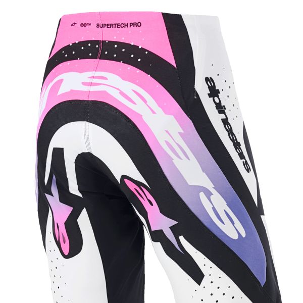 Alpinestars Supertech Pro Vista Pants White Purple Black