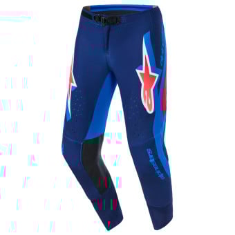 Pantalon Cross Alpinestars Supertech Vista Pants Dark Navy Hot Coral Cobalt